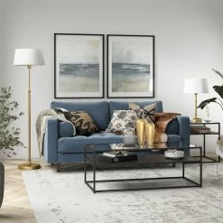 Best deal 🎁 Henn&Hart 16" Brass Metal/Fabric Floor Lamp 👏 -Henn&Hart shop 2005386 12 L