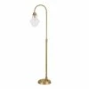 Discount 🔥 Henn&Hart 12" Brass Metal/Glass Floor Lamp 🔔 -Henn&Hart shop 2005388 L