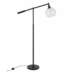Top 10 🌟 Pemberly Row 60.62" Adjustable Metal Seeded Glass Floor Lamp In Blackened Bronze 😀 -Henn&Hart shop 2014356 7 L