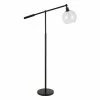 Top 10 🌟 Pemberly Row 60.62" Adjustable Metal Seeded Glass Floor Lamp In Blackened Bronze 😀
