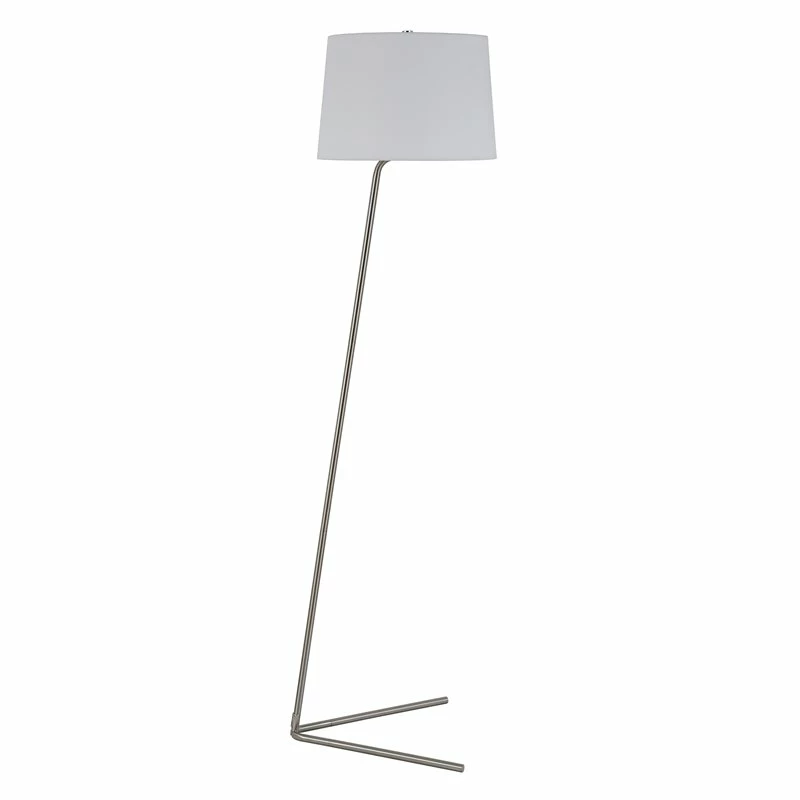 New 👍 Pemberly Row 60.75" Mid Century Tilted Floor Lamp With Fabric Shade In Nickel 🎉 3 New 👍 Pemberly Row 60.75" Mid Century Tilted Floor Lamp With Fabric Shade In Nickel 🎉