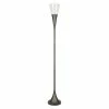 Best reviews of 🔥 Pemberly Row Torchiere Metal Aged Floor Lamp In Gray 👏