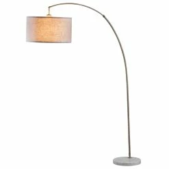 Best Sale 👏 SH Lighting Strathaven 78" Tall Metal Arch Floor Lamp With Beige And Brass 🥰