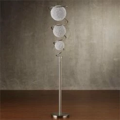 Wholesale 🧨 Lexicon Modern Metal Base Floor Lamp In Satin Nickel 🛒 -Henn&Hart shop 2025674 4 L