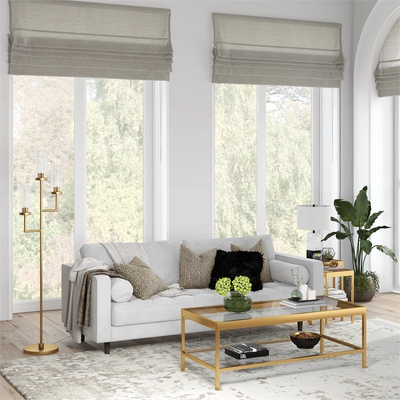 Buy ⭐ Henn&Hart 15" Brass Metal/Glass Floor Lamp 😉 6 Buy ⭐ Henn&Hart 15" Brass Metal/Glass Floor Lamp 😉 - Image 4