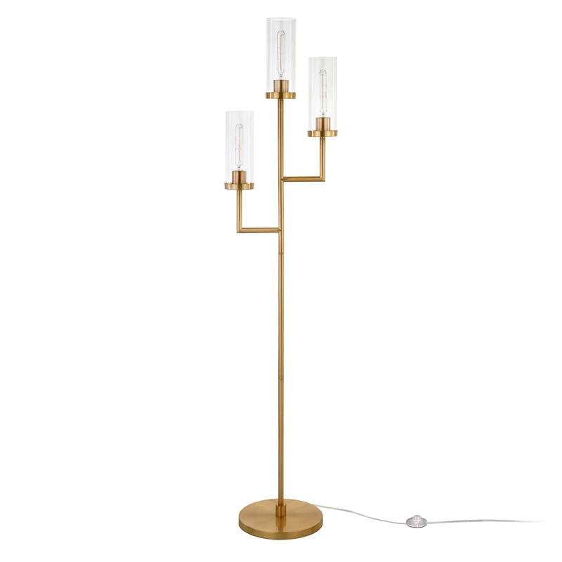 Buy ⭐ Henn&Hart 15" Brass Metal/Glass Floor Lamp 😉 10 Buy ⭐ Henn&Hart 15" Brass Metal/Glass Floor Lamp 😉 - Image 8