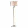 Hot Sale 🔥 Allora 1-Light Metal And Crystal Floor Lamp In Brushed Brass 🎁