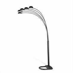 Best reviews of 👍 Allora Contemporary Overhead Floor Lamp In Black 👍