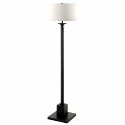 Wholesale 🛒 Henn&Hart 16" Blackened Bronze Metal/Fabric Floor Lamp 🔥