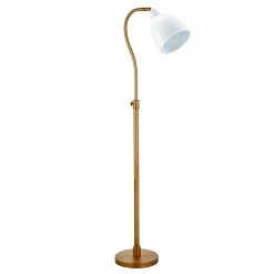 New 😉 Henn&Hart 11" Brass Metal Floor Lamp 💯