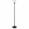 Promo 🔥 Henn&Hart 11" Blackened Bronze Metal/Ribbed Glass Floor Lamp ✔️