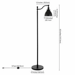 Best deal ✨ Henn&Hart 12" Blackened Bronze Metal Floor Lamp ❤️ -Henn&Hart shop 2159152 4 L