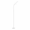 Hot Sale 🎁 Safco Resi 60"H Gooseneck Modern Metal LED Floor Lamp In White ⌛
