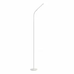 Hot Sale 🎁 Safco Resi 60"H Gooseneck Modern Metal LED Floor Lamp In White ⌛