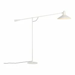 Cheap 🔥 Mobital Cantelevor Modern Metal Floor Lamp With Aluminium Lampshade In White ❤️