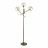 Best reviews of 💯 Gild Design House Chand Mid-Century Glass And Metal Floor Lamp In Brushed Bronze 💯 -Henn&Hart shop 2217972 6 L