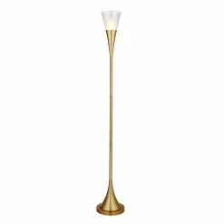 Best reviews of 😍 Henn&Hart 10" Brass Metal/Glass Floor Lamp 🤩 -Henn&Hart shop 2242029 4 L