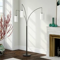 Buy ๐งจ Henn&Hart 19" Blackened Bronze Metal/Fabric Floor Lamp โ 17 Buy ๐งจ Henn&Hart 19" Blackened Bronze Metal/Fabric Floor Lamp โ -Henn&Hart shop 2242032 8 L