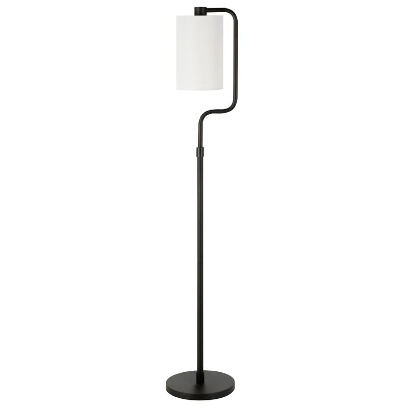 Outlet ๐ Henn&Hart 11" Blackened Bronze Metal/Fabric Floor Lamp โ๏ธ 3 Outlet ๐ Henn&Hart 11" Blackened Bronze Metal/Fabric Floor Lamp โ๏ธ