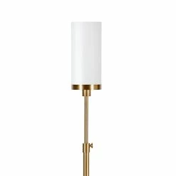 Deals ⌛ Henn&Hart 11" Brass Finish Metal/Glass Floor Lamp 🛒 -Henn&Hart shop 2242050 7 L