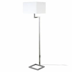Top 10 ⭐ Henn&Hart 16" Polished Nickel Finish Metal/Fabric Floor Lamp 🧨 -Henn&Hart shop 2242056 8 L