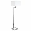 Top 10 ⭐ Henn&Hart 16" Polished Nickel Finish Metal/Fabric Floor Lamp 🧨 -Henn&Hart shop 2242056 L