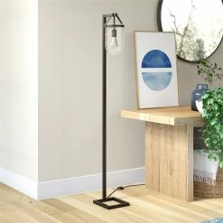 Wholesale 🥰 Henn&Hart 10" Blackened Bronze Metal/Glass Floor Lamp 🤩 -Henn&Hart shop 2265497 4 L