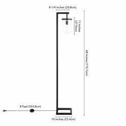 Wholesale 🥰 Henn&Hart 10" Blackened Bronze Metal/Glass Floor Lamp 🤩 -Henn&Hart shop 2265497 6 L