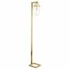 Best Sale 🔥 Henn&Hart 10" Brass Finish Metal/Glass Floor Lamp 🔔 -Henn&Hart shop 2265502 L