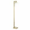 Promo ⌛ Henn&Hart 10" Brass Finish Metal/Glass Floor Lamp 👍