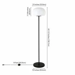Promo 🥰 Henn&Hart 13" Blackened Bronze Metal/Glass Floor Lamp 🎉 18 Promo 🥰 Henn&Hart 13" Blackened Bronze Metal/Glass Floor Lamp 🎉 -Henn&Hart shop 2334264 7 L