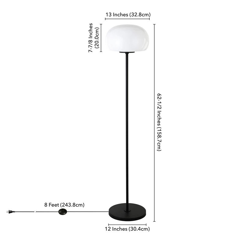 Promo 🥰 Henn&Hart 13" Blackened Bronze Metal/Glass Floor Lamp 🎉 10 Promo 🥰 Henn&Hart 13" Blackened Bronze Metal/Glass Floor Lamp 🎉 - Image 8