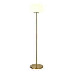 Flash Sale 🛒 Henn&Hart 13" Brass Finish Metal/Glass Floor Lamp 🔔 12 Flash Sale 🛒 Henn&Hart 13" Brass Finish Metal/Glass Floor Lamp 🔔 -Henn&Hart shop 2334265 1 L