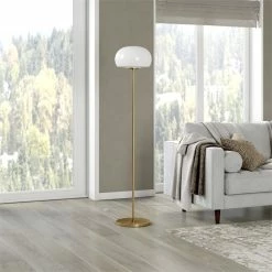 Flash Sale 🛒 Henn&Hart 13" Brass Finish Metal/Glass Floor Lamp 🔔 17 Flash Sale 🛒 Henn&Hart 13" Brass Finish Metal/Glass Floor Lamp 🔔 -Henn&Hart shop 2334265 6 L
