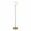 Flash Sale 🛒 Henn&Hart 13" Brass Finish Metal/Glass Floor Lamp 🔔 -Henn&Hart shop 2334265 L