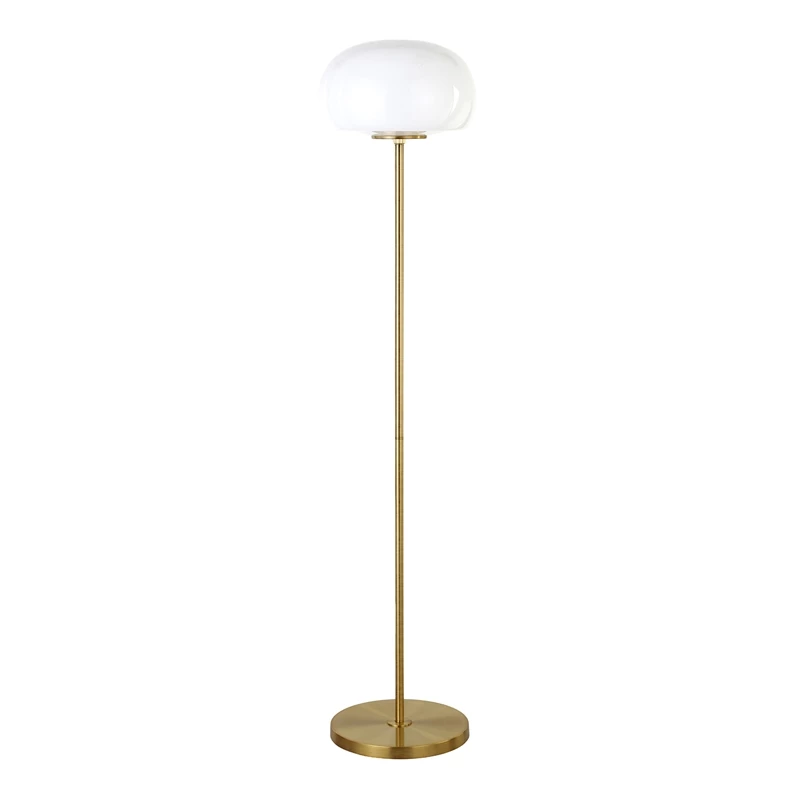 Flash Sale 🛒 Henn&Hart 13" Brass Finish Metal/Glass Floor Lamp 🔔 3 Flash Sale 🛒 Henn&Hart 13" Brass Finish Metal/Glass Floor Lamp 🔔