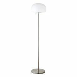 Best deal ✨ Henn&Hart 13" Brushed Nickel Finish Metal/Glass Floor Lamp ✨