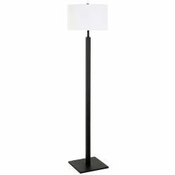 Buy 👍 Henn&Hart 16" Blackened Bronze Metal/Fabric Floor Lamp ⌛