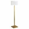 Outlet 🔥 Henn&Hart 16" Brass Finish Metal/Fabric Floor Lamp 👏