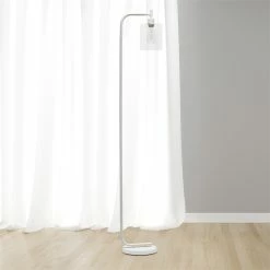 Brand new 😀 All The Rages Simple Designs Metal Modern Lantern Floor Lamp In White With Clear Shade ⭐ -Henn&Hart shop 2403210 4 L