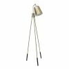 Budget 🎁 All The Rages Lalia Home Metal 1 Light Industrial Tripod Floor Lamp In Antique Brass 🤩
