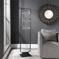 Discount 👍 Bowery Hill Modern Industrial Floor Lamp In Oil Rubbed Bronze ⌛ -Henn&Hart shop 2431398 11 L
