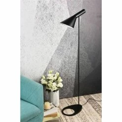Deals 😉 Living District Juniper 1-Light Modern Metal Floor Lamp In Black 💯 -Henn&Hart shop 2441527 6 L