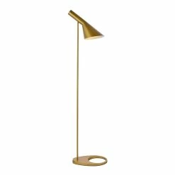 Promo ✨ Living District Juniper 1-Light Modern Metal Floor Lamp In Brass 🔥