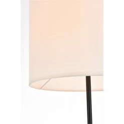 Coupon 🌟 Living District Ines 1-Light Mid-Century Metal Floor Lamp In Black And White 😉 -Henn&Hart shop 2441630 3 L