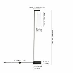 Cheap 🌟 Henn&Hart 11" Blackened Bronze Metal/Fabric Floor Lamp 💯 -Henn&Hart shop 2441952 4 L