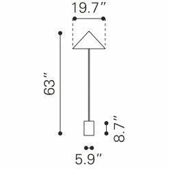 Flash Sale 🎉 ZUO Bianca Modern 2-Light Floor Lamp In Gold & White 😍 -Henn&Hart shop 2475481 6 L