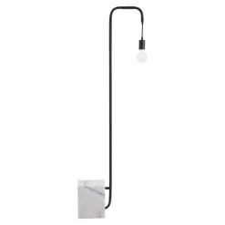 New ✨ ZUO Lancia Modern 1-Light Floor Lamp In Black ✔️ -Henn&Hart shop 2475482 2 L
