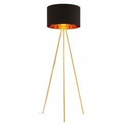 Flash Sale 🎉 ZUO Mariel Modern 1-Light Floor Lamp In Black & Gold 🎁 -Henn&Hart shop 2475509 2 L