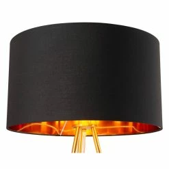 Flash Sale 🎉 ZUO Mariel Modern 1-Light Floor Lamp In Black & Gold 🎁 -Henn&Hart shop 2475509 4 L